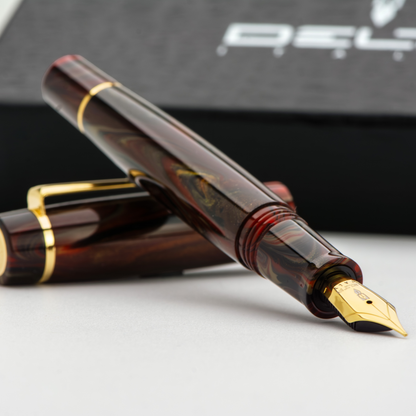 Delta Signs of The Time Barocco Fountain Pen Stainless Steel Nib