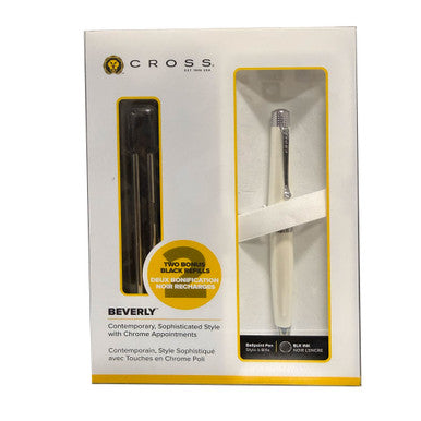 Cross Beverly White Ballpoint Pen