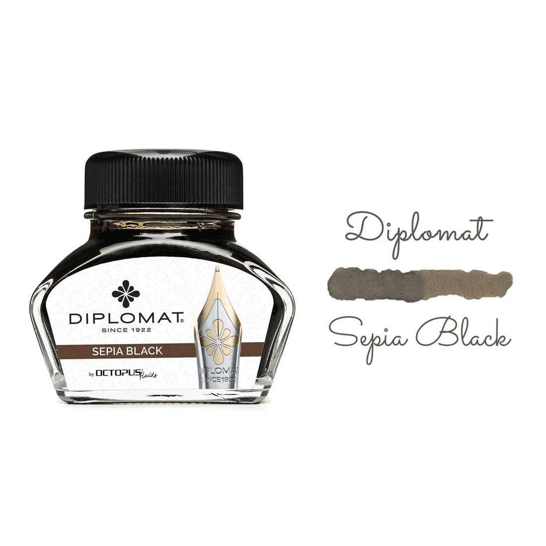 Diplomat Ink Sepia Black 30ml