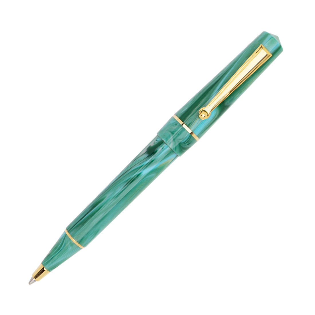 Delta Duna Vortex(green) Gold Trim Ballpoint Pen