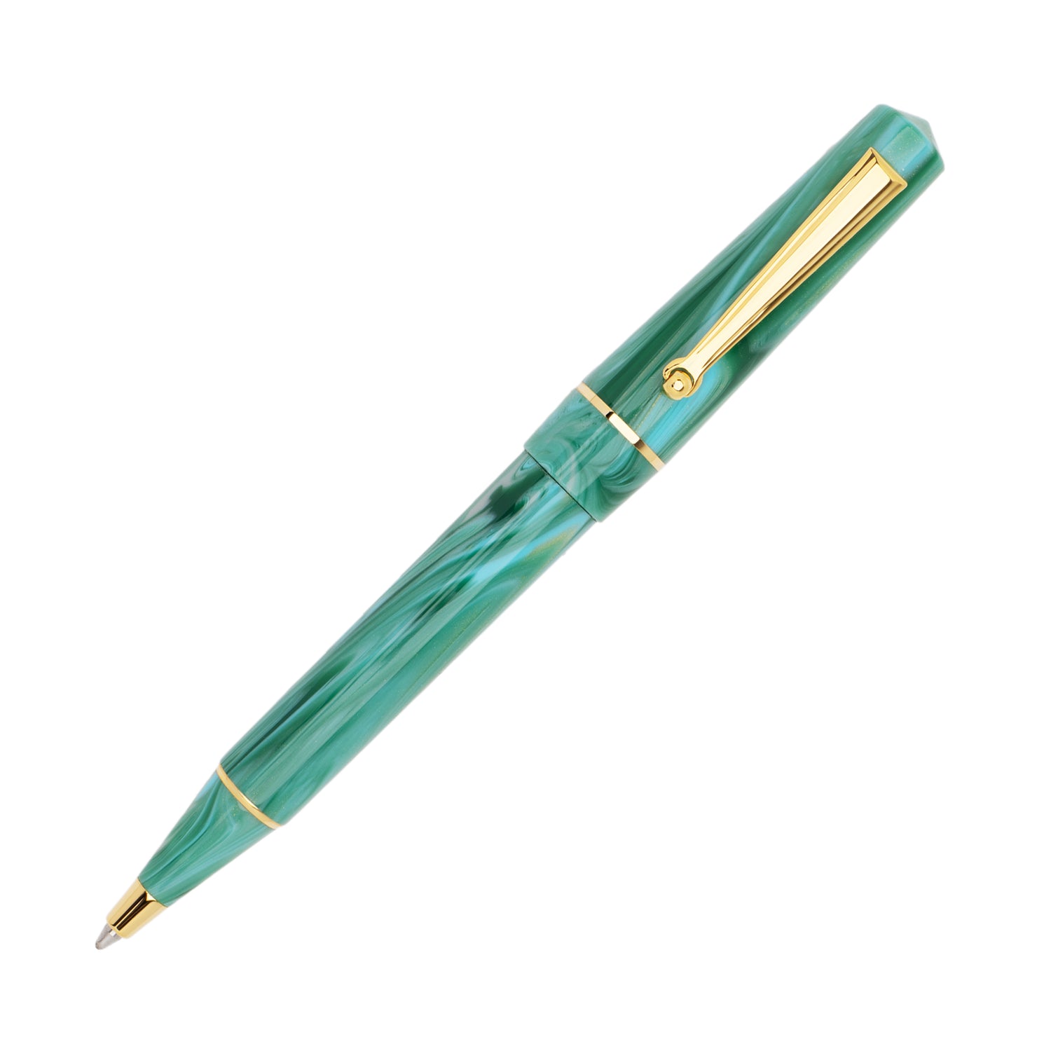 Delta Duna Vortex(green) Gold Trim Ballpoint Pen