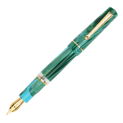 Delta Duna Vortex(Green) Gold Trim Fountain Pen