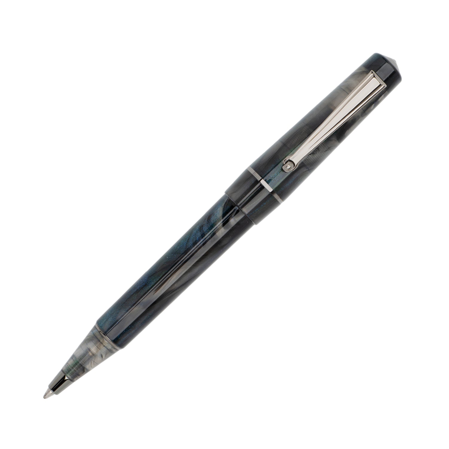 Delta Duna Zephyr(grey) Ruthenyum Trim Ballpoint Pen