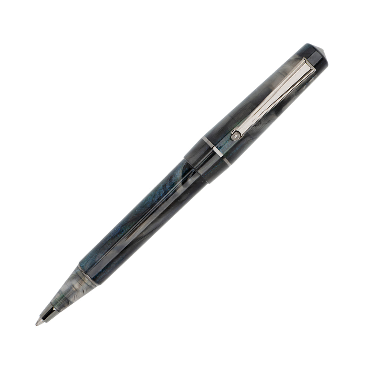 Delta Duna Zephyr(grey) Ruthenium Trim Ballpoint Pen