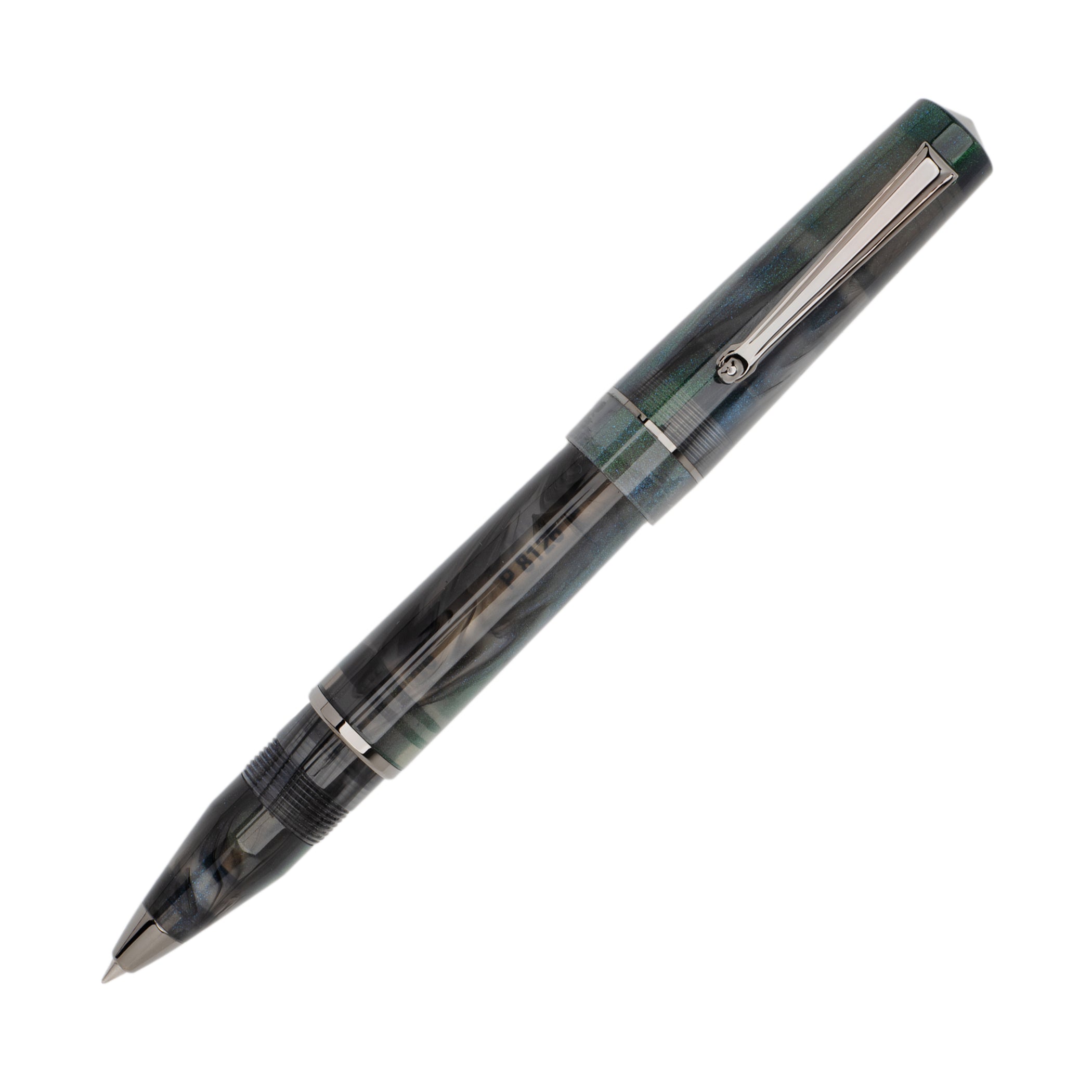 Delta Duna Zephyr(grey) Ruthenyum Trim Rollerball Pen