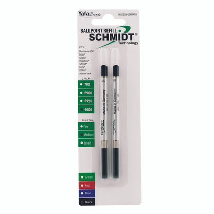 Schmidt® Easy Flow 9000 Ballpoint Hybrid Refill Fine Point, 2pk