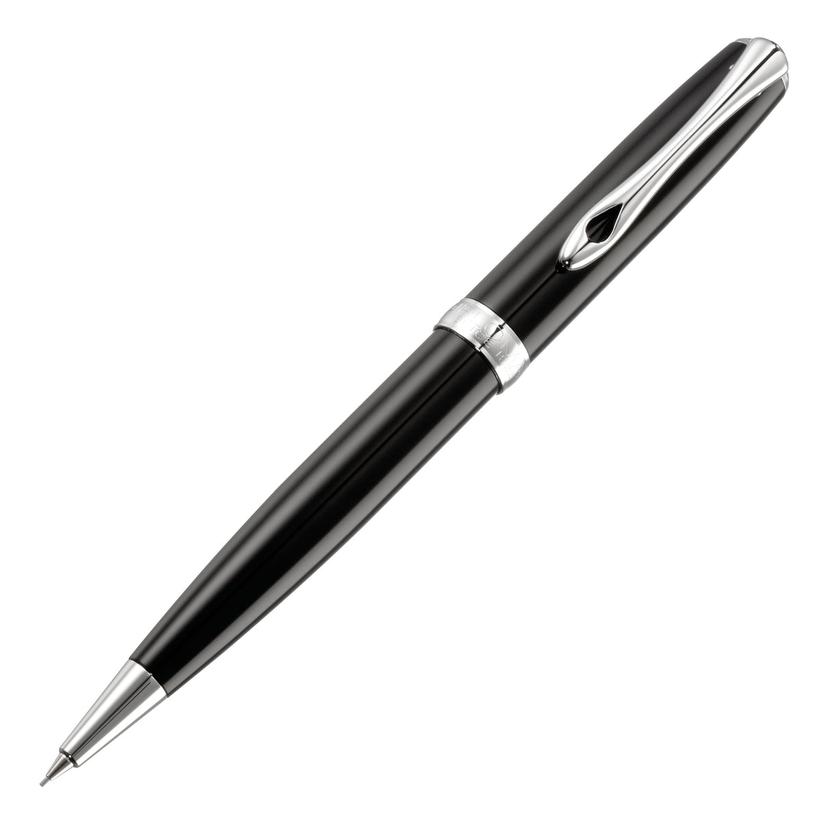 Diplomat Excellence A2 Black Lacquer with Chrome Trim 0.7 mm Mechanical Pencil