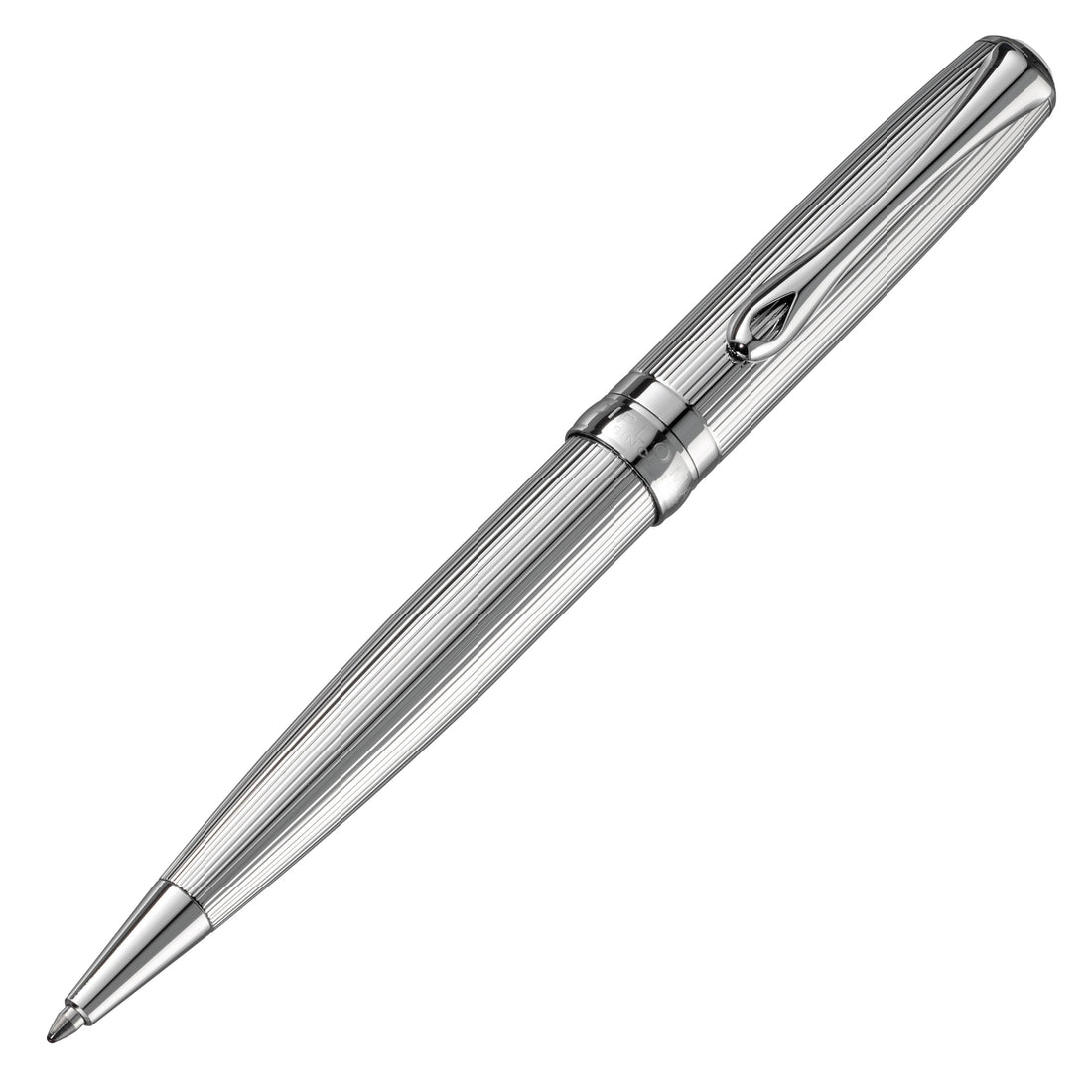 Diplomat Excellence A2 Guilloche Black/Chrome easyFLOW Ballpoint Pen