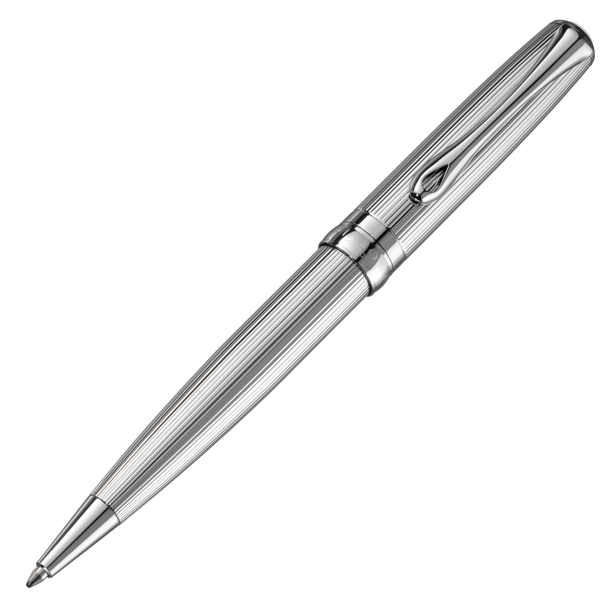 Diplomat Excellence A2 Guilloche Black/Chrome easyFLOW Ballpoint Pen