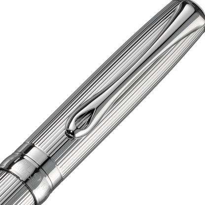Diplomat Excellence A2 Guilloche Black/Chrome easyFLOW Ballpoint Pen