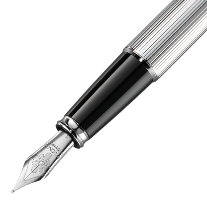 Diplomat Excellence A2 Guilloche Black/Chrome Fountain Pen