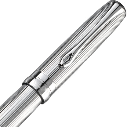 Diplomat Excellence A2 Guilloche Black/Chrome Fountain Pen