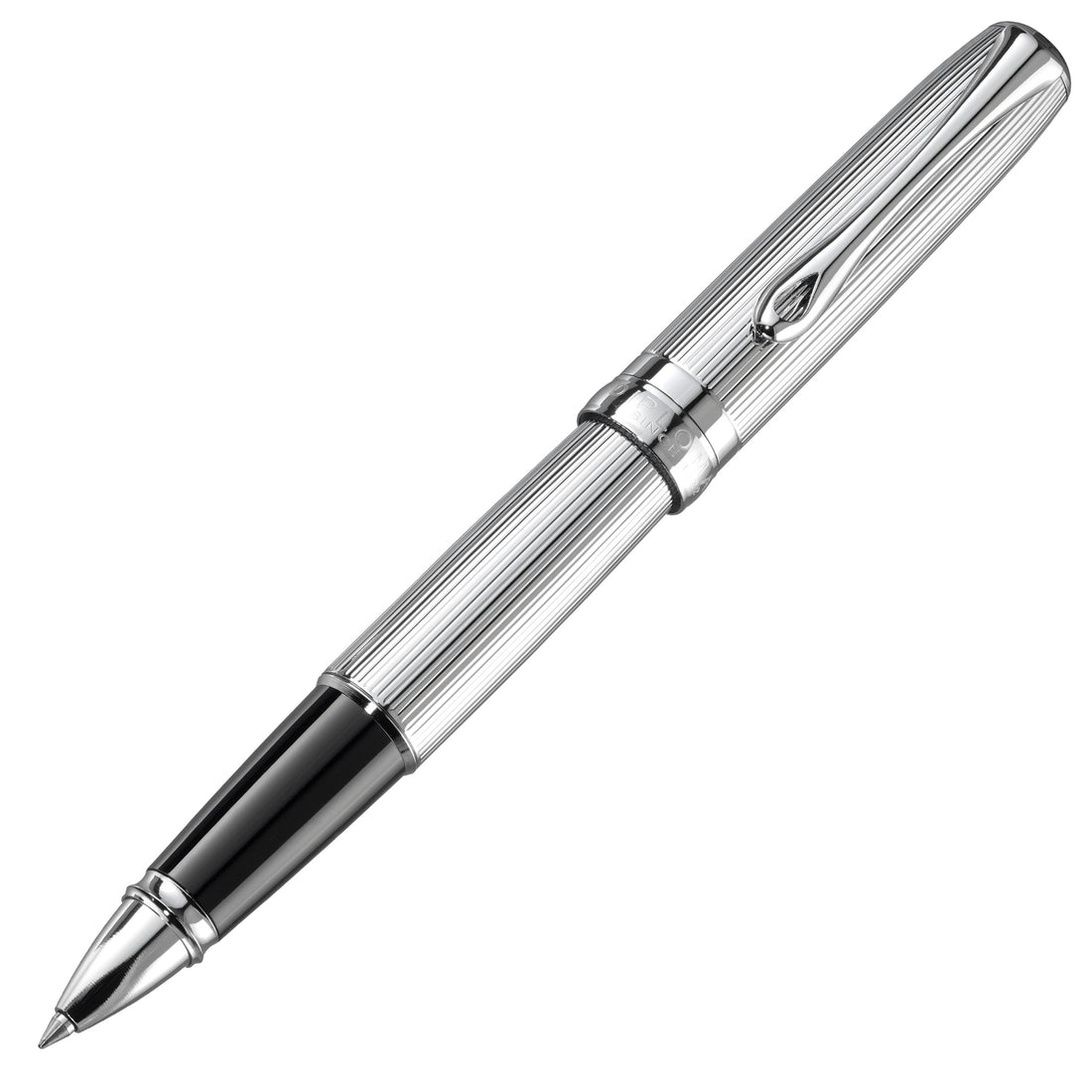 Diplomat Excellence A2 Guilloche Black/Chrome Rollerball Pen