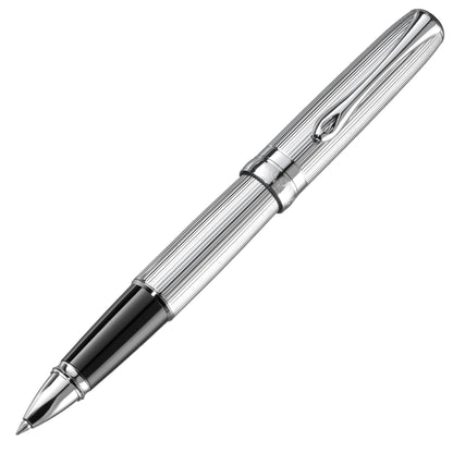 Diplomat Excellence A2 Guilloche Black/Chrome Rollerball Pen