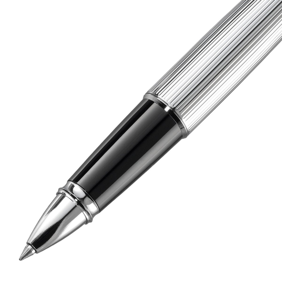 Diplomat Excellence A2 Guilloche Black/Chrome Rollerball Pen