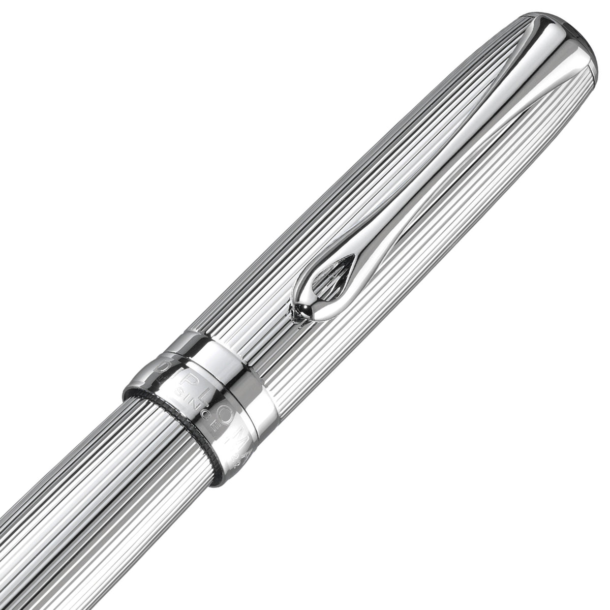 Diplomat Excellence A2 Guilloche Black/Chrome Rollerball Pen