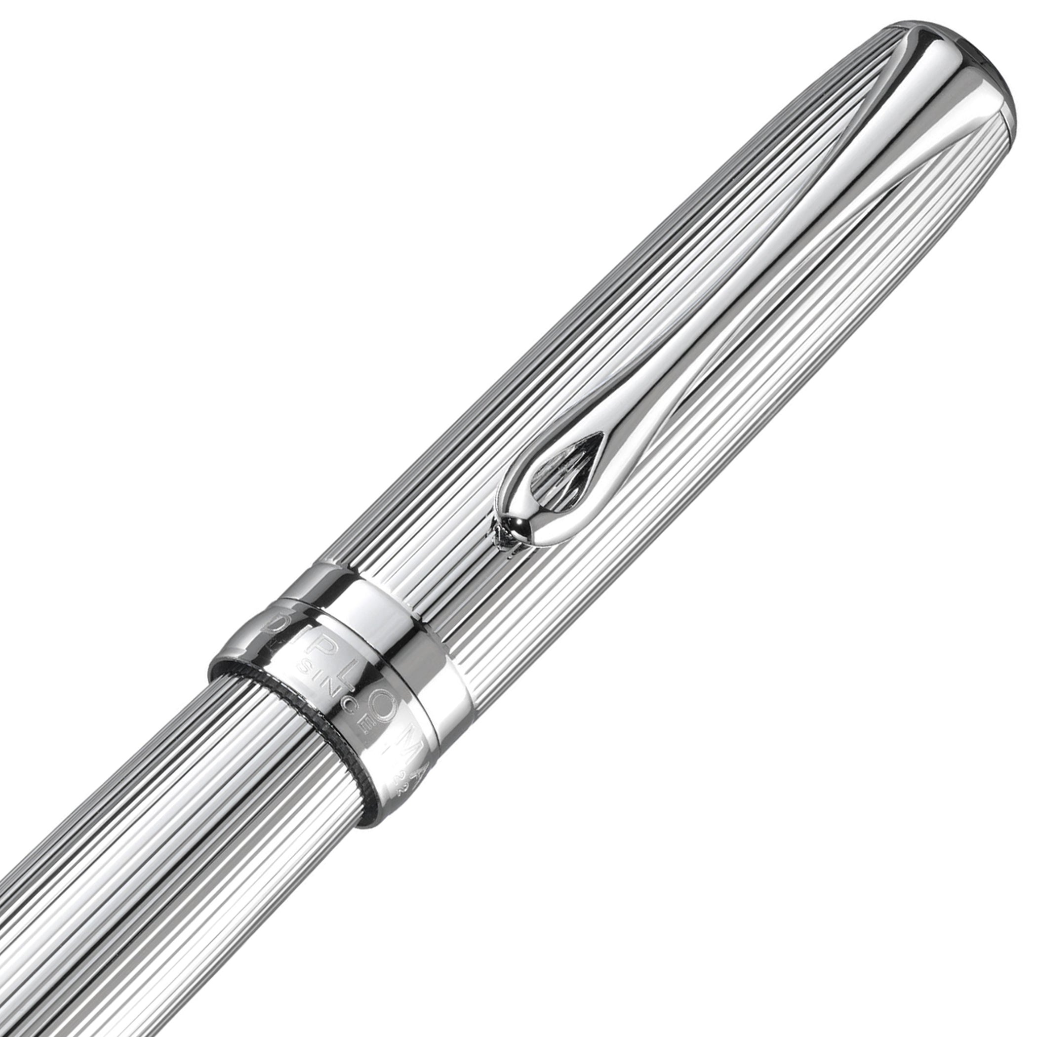 Diplomat Excellence A2 Guilloche Black/Chrome Rollerball Pen