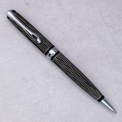 Diplomat Excellence A Plus Wave Gulloche Lapis Black Ballpoint Pen