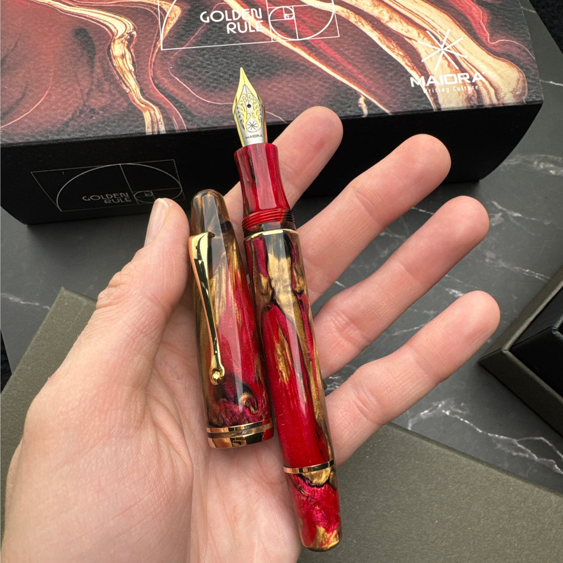 Maiora Ultra Ogiva Golden Rule Fountain Pen