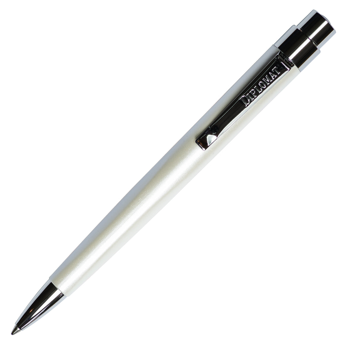 Diplomat Magnum Pearl White Ballpoint Pen