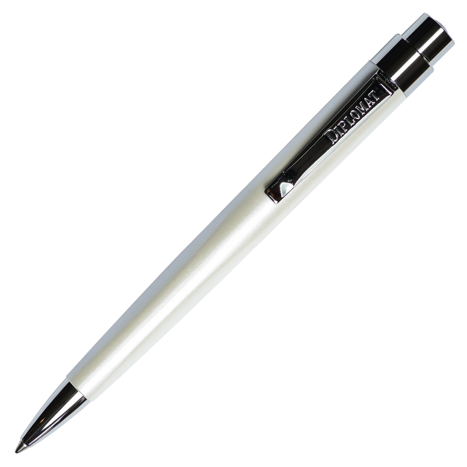 Diplomat Magnum Pearl White Ballpoint Pen