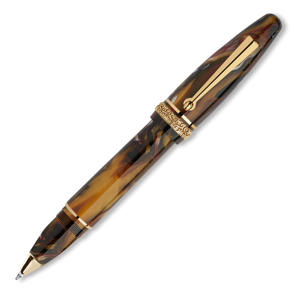Maiora Ultra Ogiva Golden Age 2.0 Fire Gold Rollerball Pen