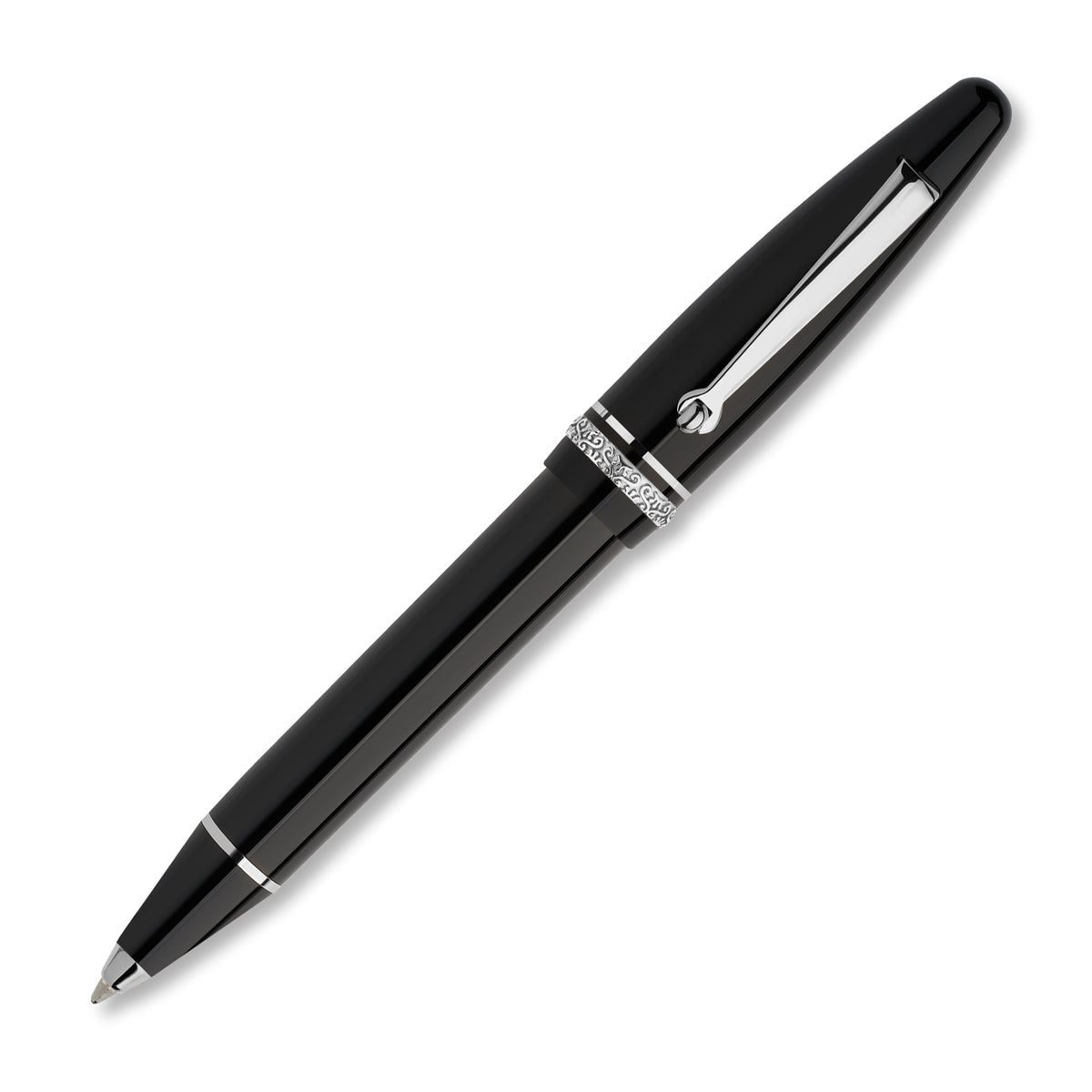 Maiora Ultra Ogiva Golden Age 2.0 Nera/Palladium Ballpoint Pen