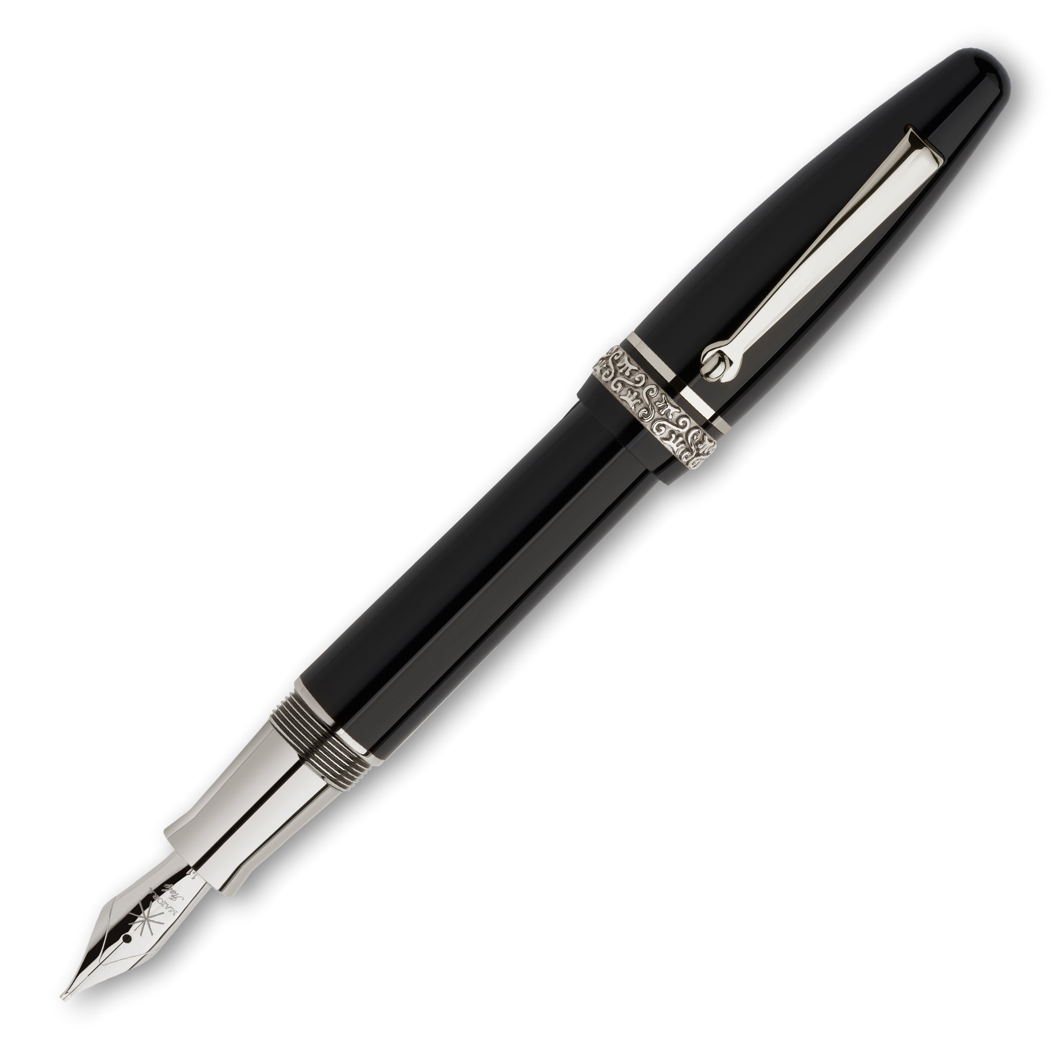Maiora Ultra Ogiva 2.0 Nera/Palladium Fountain Pen