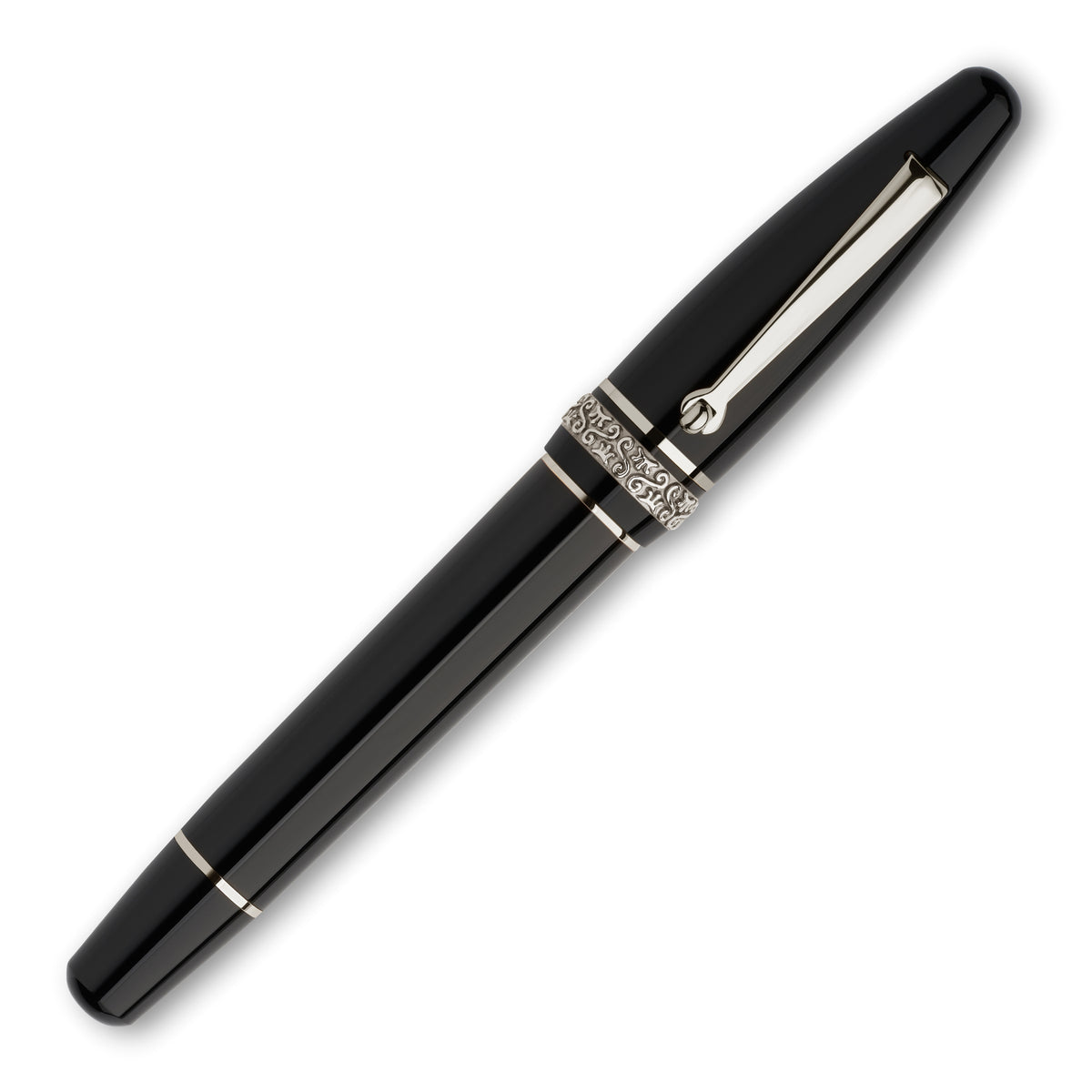 Maiora Ultra Ogiva Golden Age 2.0 Nera/Palladium Rollerball Pen