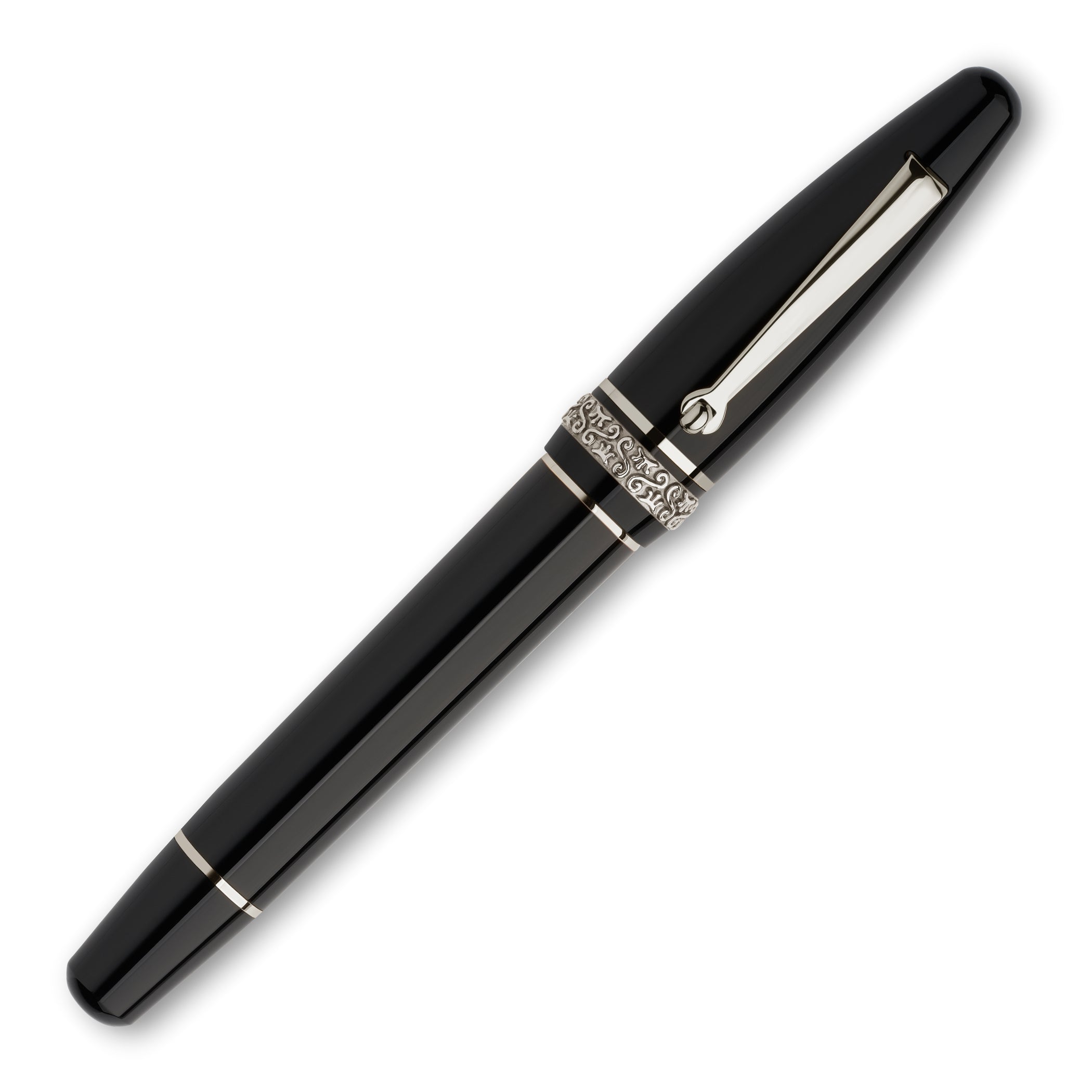 Maiora Ultra Ogiva 2.0 Nera/Palladium Rollerball Pen