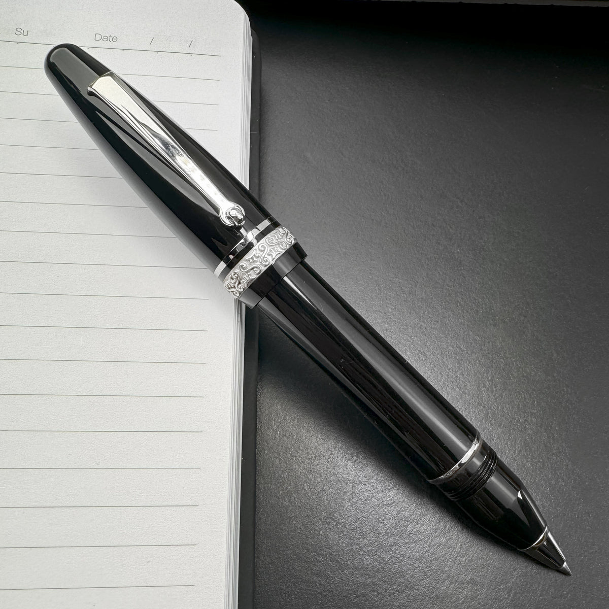 Maiora Ultra Ogiva Golden Age 2.0 Nera/Palladium Rollerball Pen