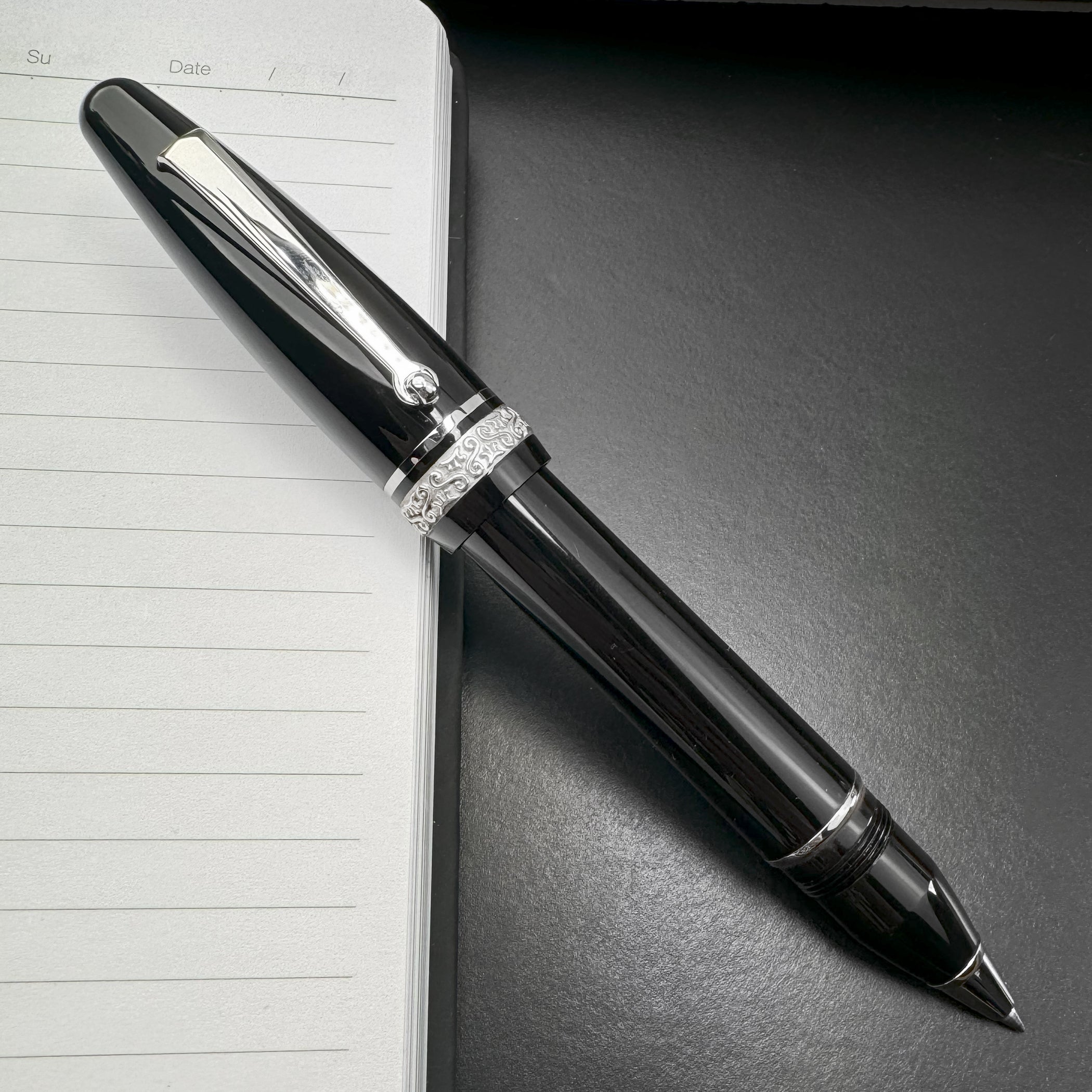 Maiora Ultra Ogiva 2.0 Nera/Palladium Rollerball Pen