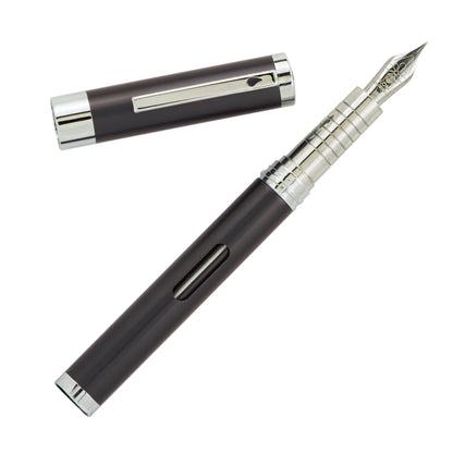 Diplomat Nexus Black Chrome Fountain Pen