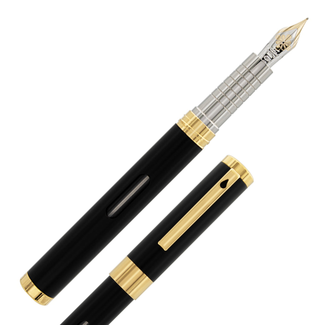 Diplomat Nexus Black Gold Fountain Pen 14kt Nib