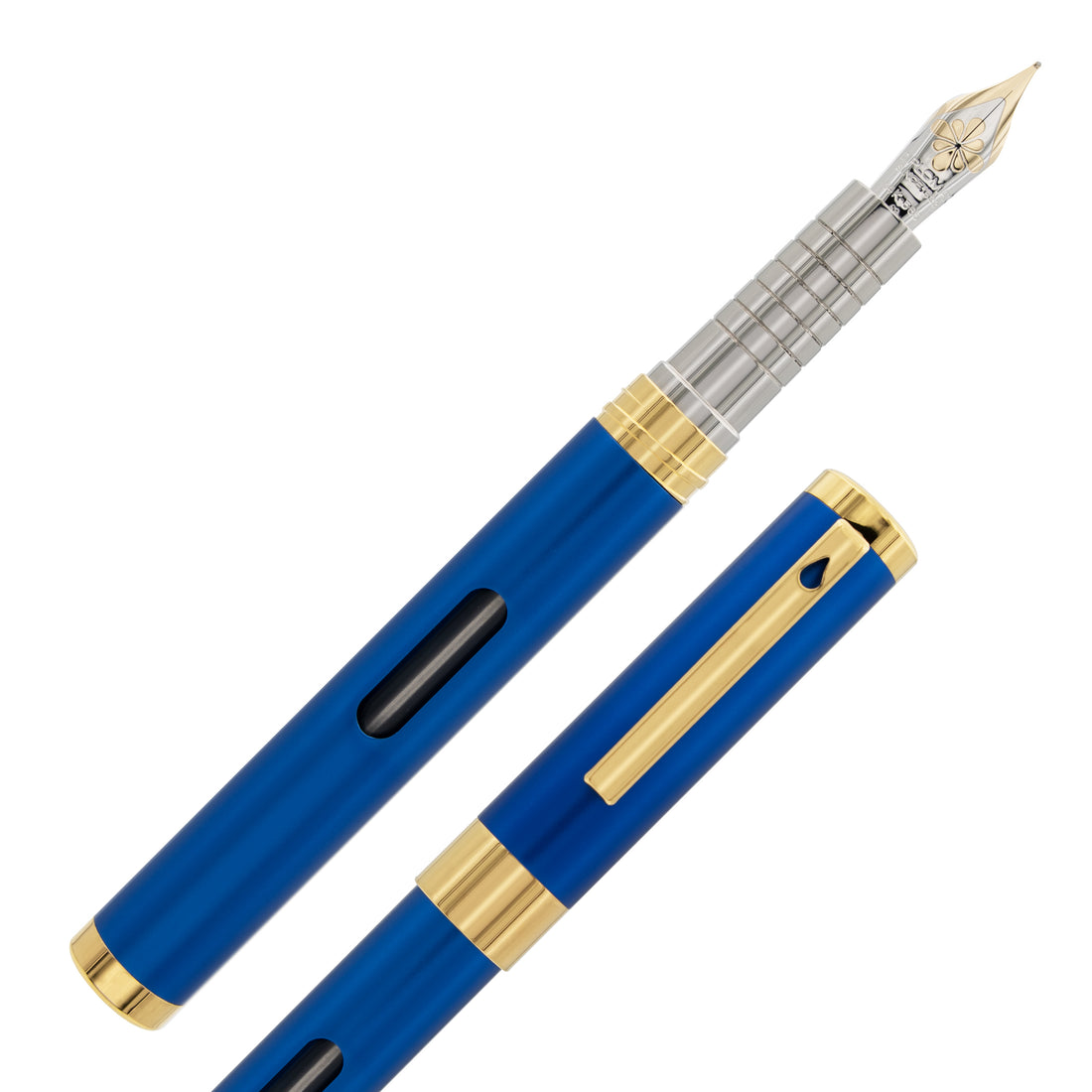 Diplomat Nexus Blue Gold Fountain Pen 14kt Nib