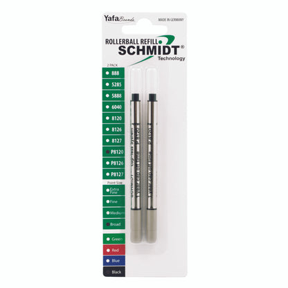 Schmidt® P8120 Short Capless Rollerball Refill Broad Point 1.0mm, 2pk