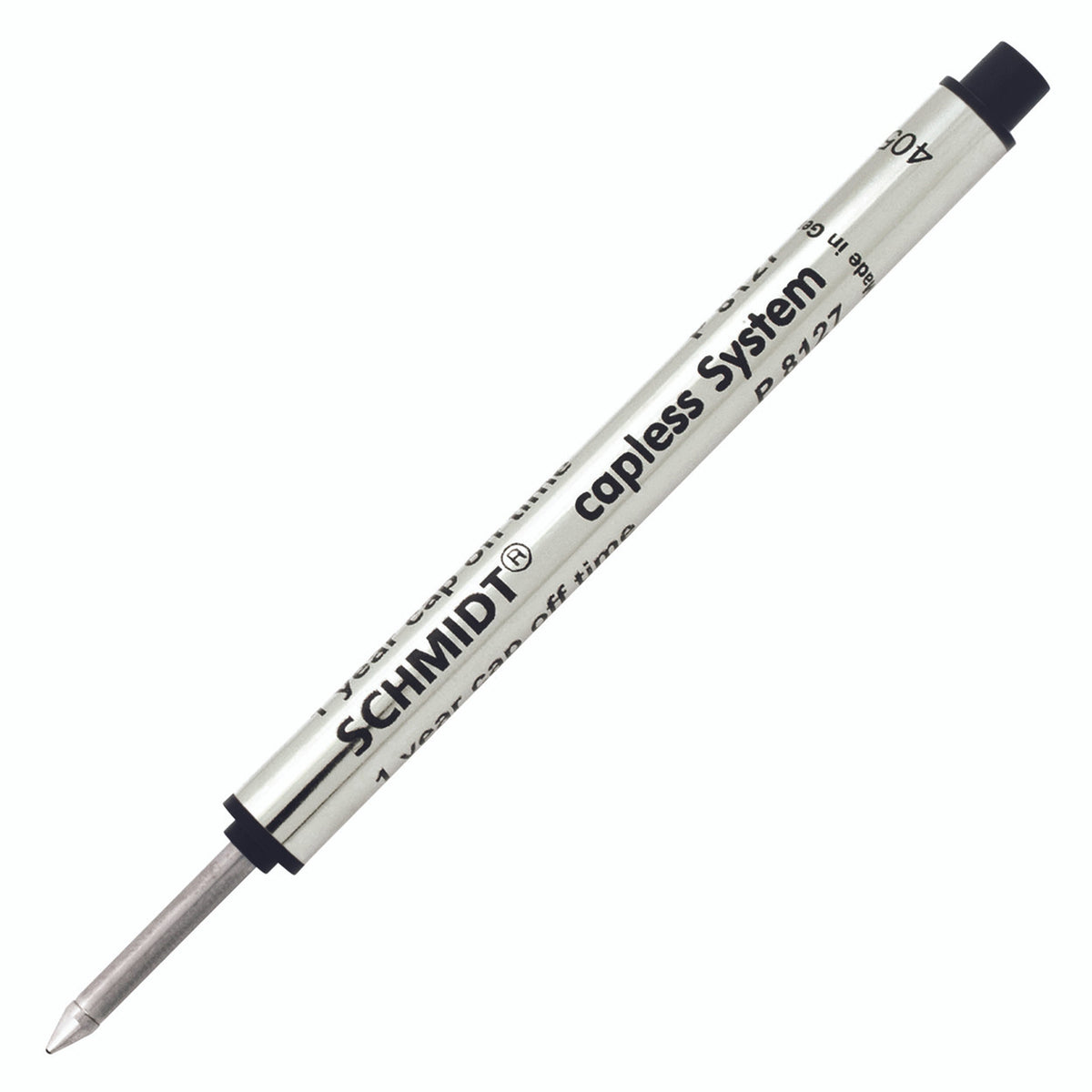Schmidt® P8127 Short Capless Rollerball Refill Medium Point 0.7mm, 2pk