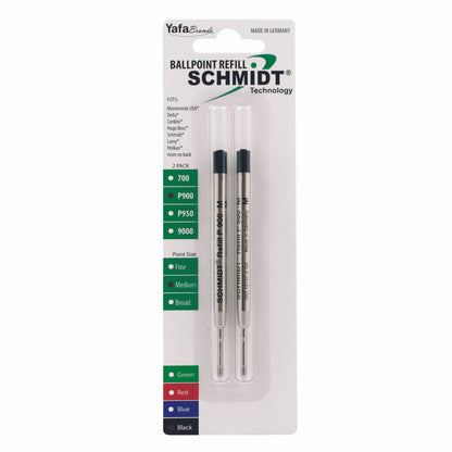 Schmidt® Standard P900 Ballpoint Refill Medium Point TC ball, 2pk