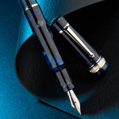 Delta Reservoir 2.0 Numbered Fountain Pen Blue/Grey Special Resin 925
