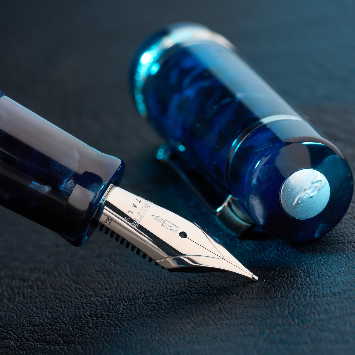 Delta Reservoir 2.0 Numbered Fountain Pen Blue/Grey Special Resin 925