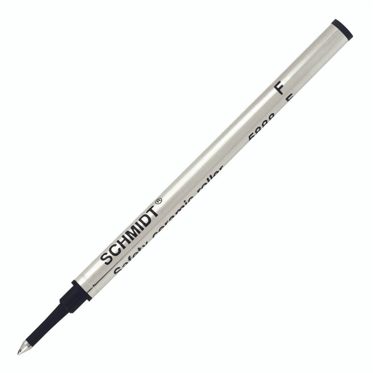 Schmidt® 5888 Safety Ceramic Rollerball Refill Fine Point 0.6mm, Metal Tube, 2pk