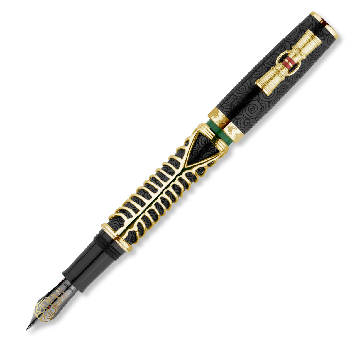Delta Indigenous People Simbu Vermeil Fountain Pen Black Limited Edition(88)