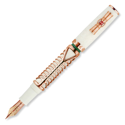 Delta Indigenous People Simbu Rose Vernell Fountain Pen White Limited Edition(88)