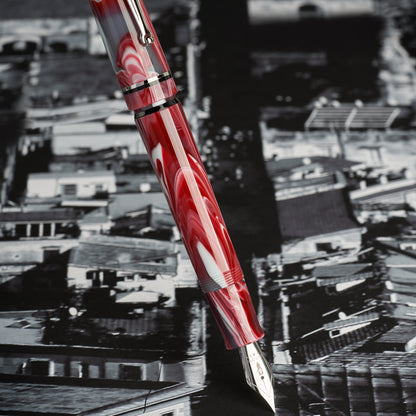 Delta Spaccanapoli Fountain Pen Ruffo(Pink Swirl)