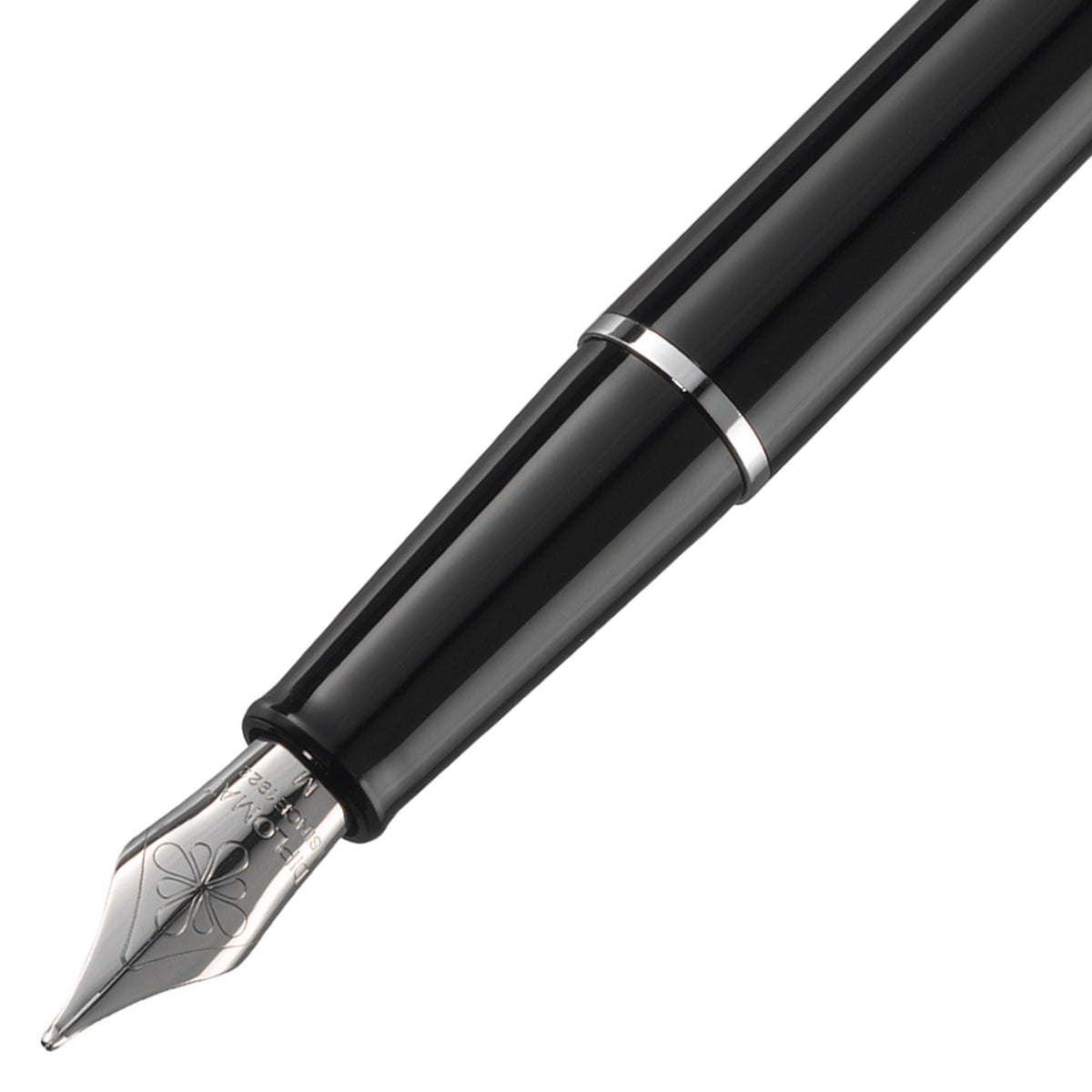 Diplomat Traveller Black Lacquer Fountain Pen