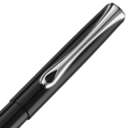 Diplomat Traveller Black Lacquer Fountain Pen
