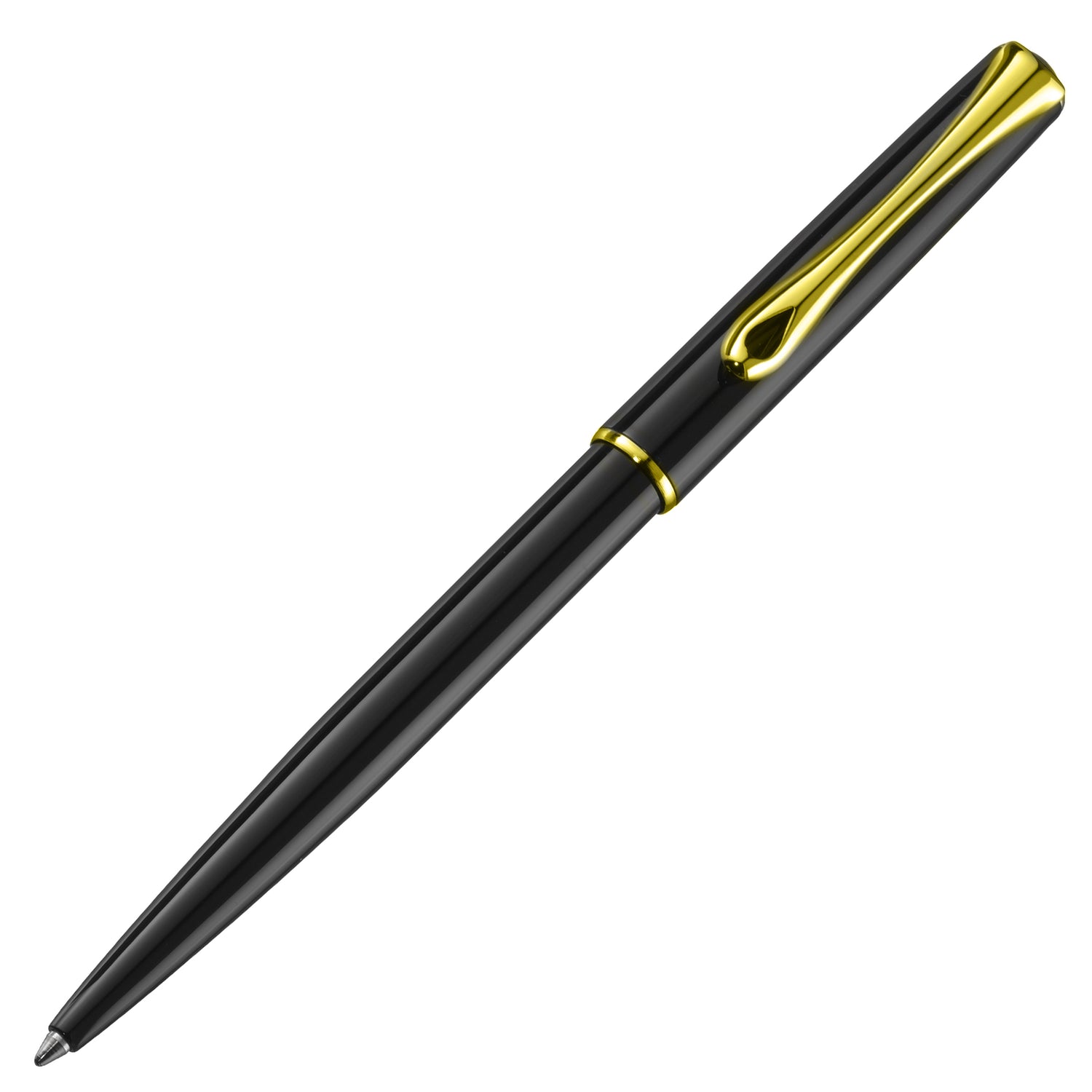 Diplomat Traveller Black Lacquer Gold easyFLOW Ballpoint Pen