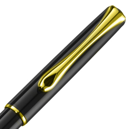 Diplomat Traveller Black Lacquer Gold easyFLOW Ballpoint Pen