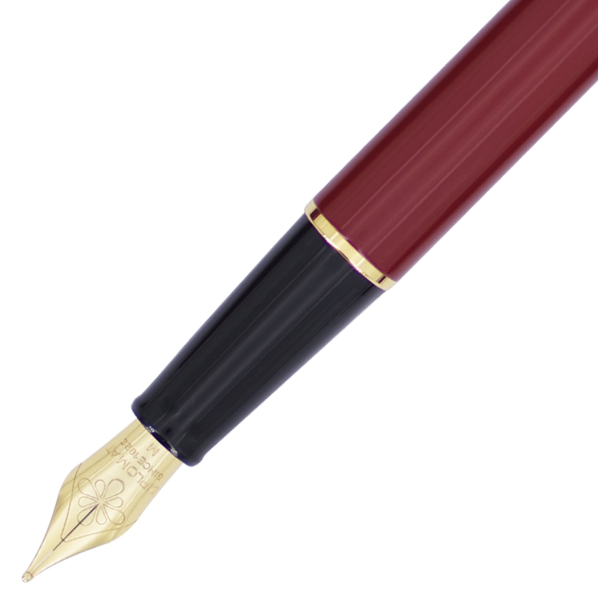 Diplomat Traveller Dark Red Gold Fountain Pen