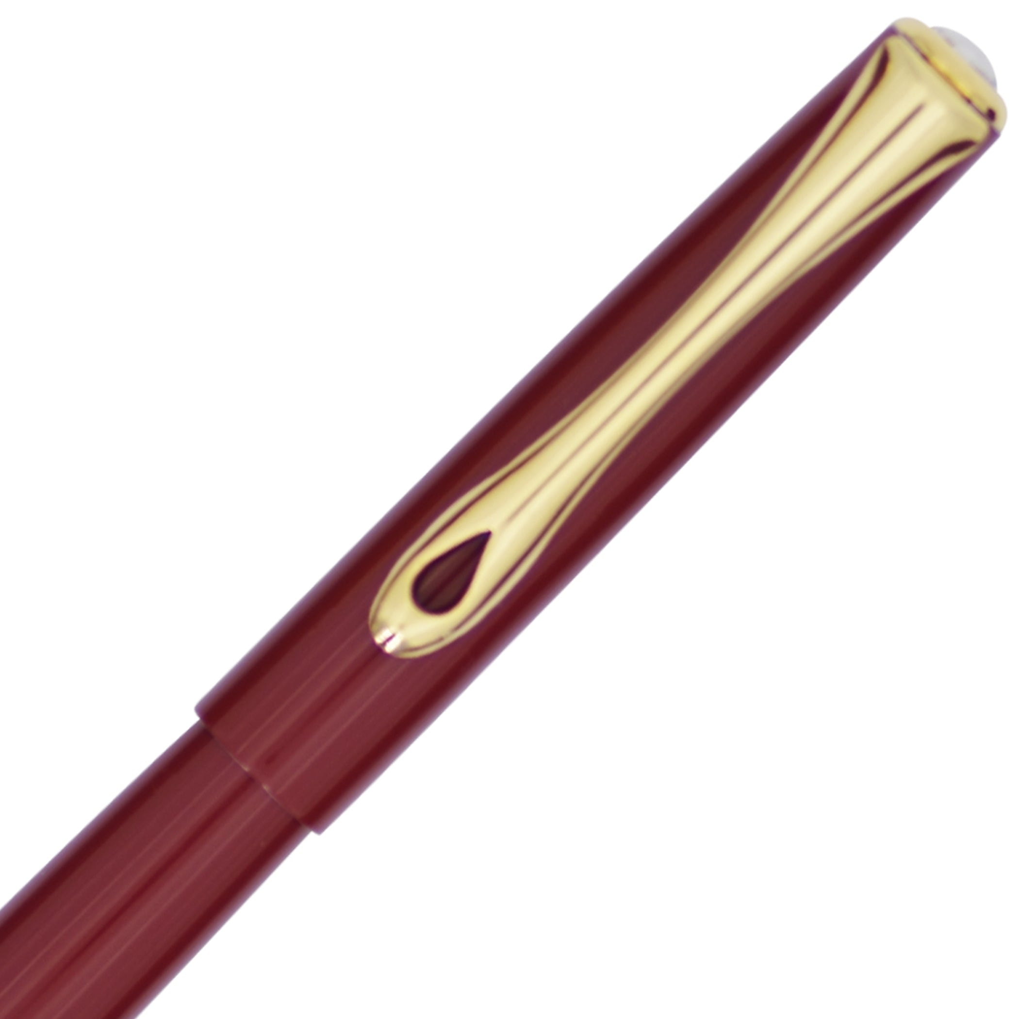 Diplomat Traveller Dark Red Gold Rollerball Pen